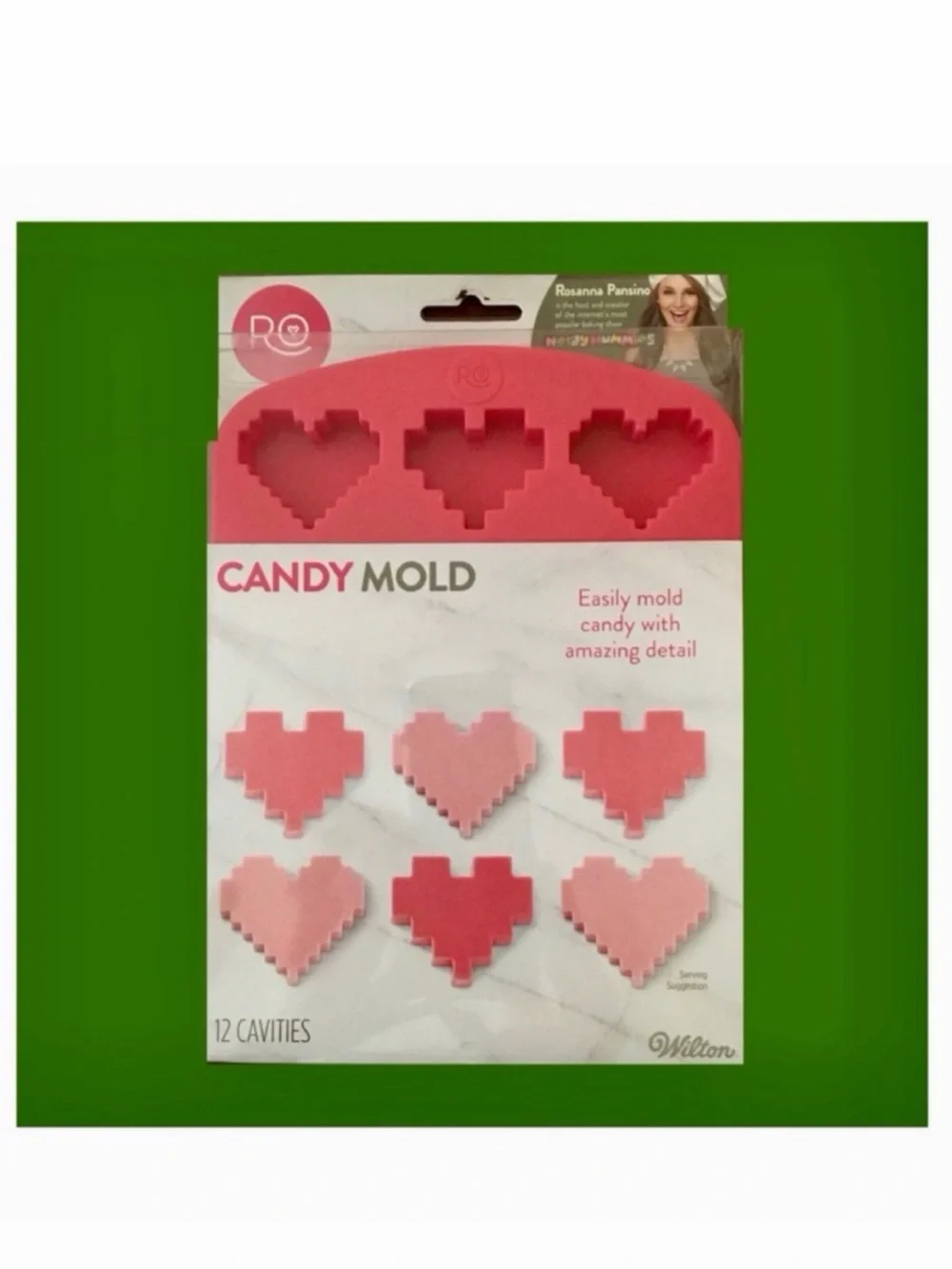 New Wilton Heart Shaped Silicone Candy Mold Tray